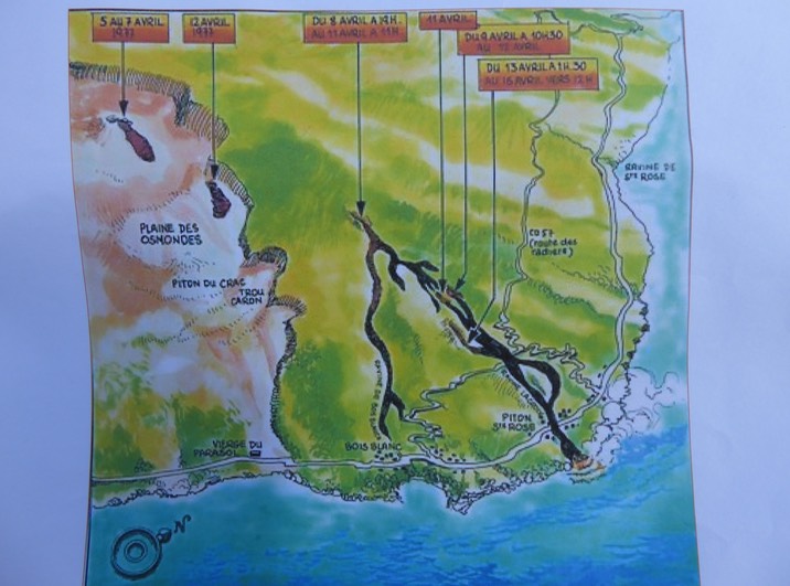 carte éruption 1977